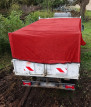 Gestricktes Mikro-Maschennetz für Container, 5x3m, rot | OTEXIO