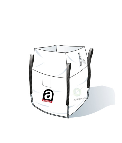 Asbest-Big-Bag mit Einfüllschürze, 86x86x101cm 1000 kg | OTEXIO
