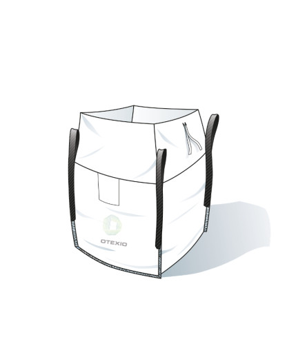 Big Bag mit Einfüllschürze, 96x96x115cm 1250 kg | OTEXIO