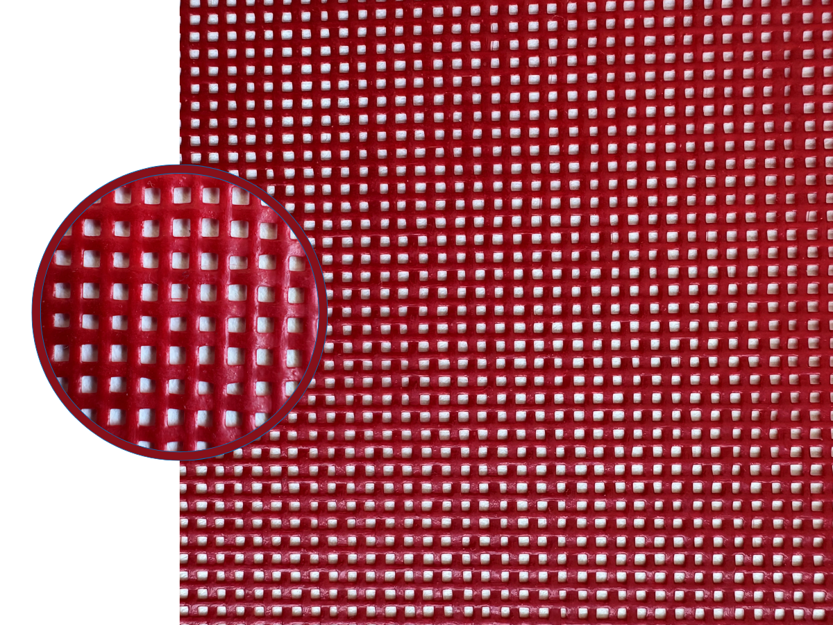 Beschichtetes Mikromaschennetz, Polyester, PVC, 230 g/m²
