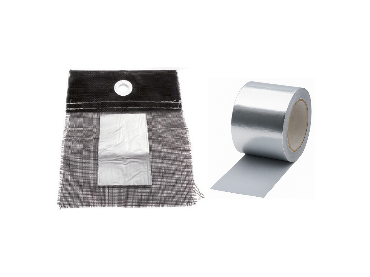Kit de réparation adhésif pour filet et bâche