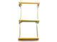 Ladder with varnished wooden rungs