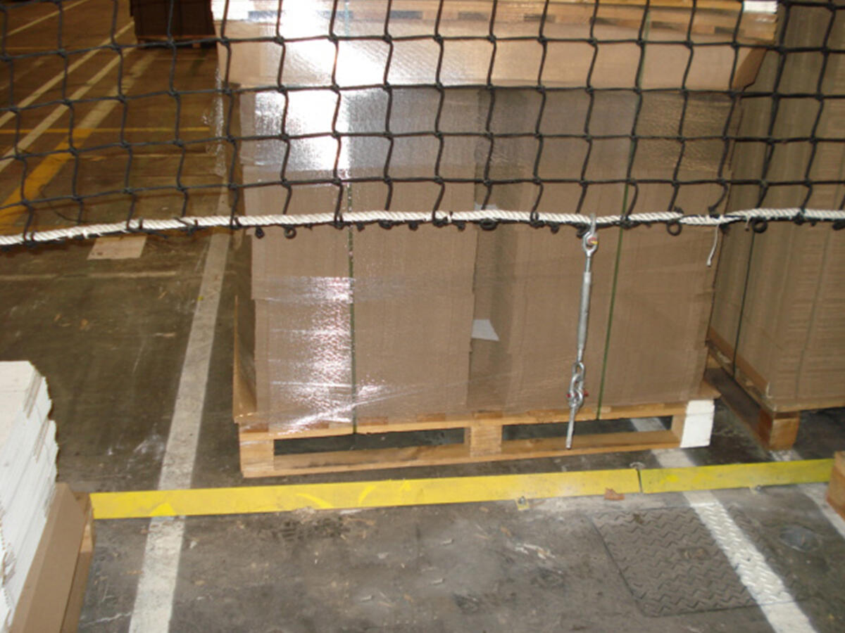 Object fall protection net