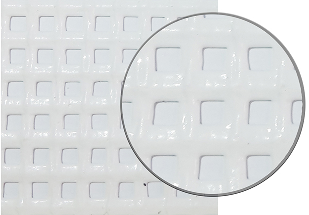 Filet micro mailles enduits, polyester, blanc, PVC, 800g/m²