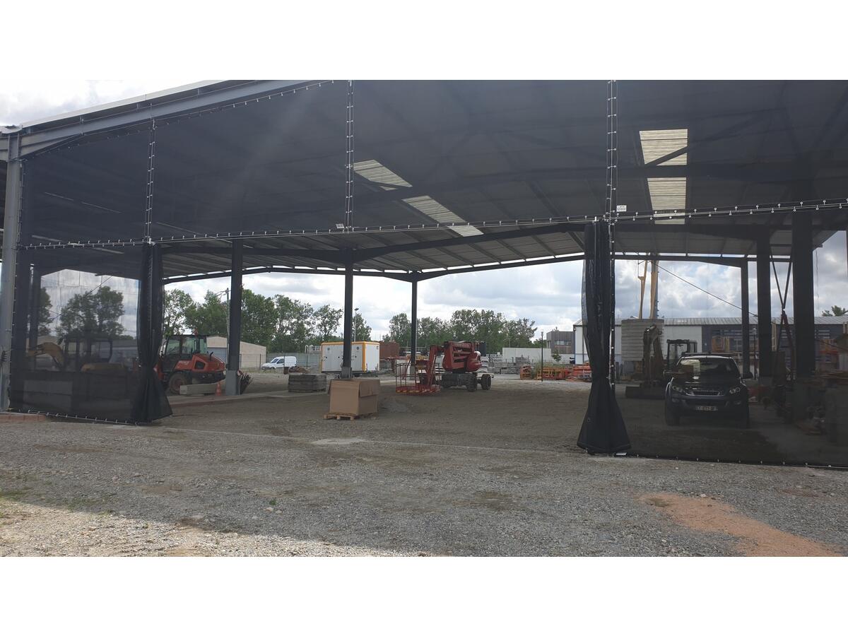 Safety | Installation of Windbreak/Rainproof Net in a Training Center