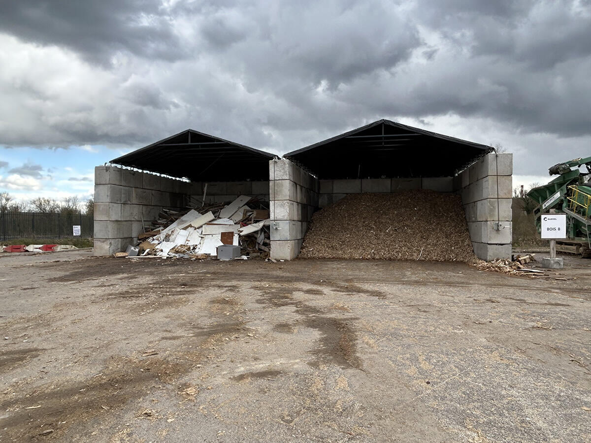 Couverture rétractable pour stockage vrac RCOVER®BLOCKS