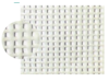 Filet micro mailles enduits, polyester, blanc, PVC, 250g/m²